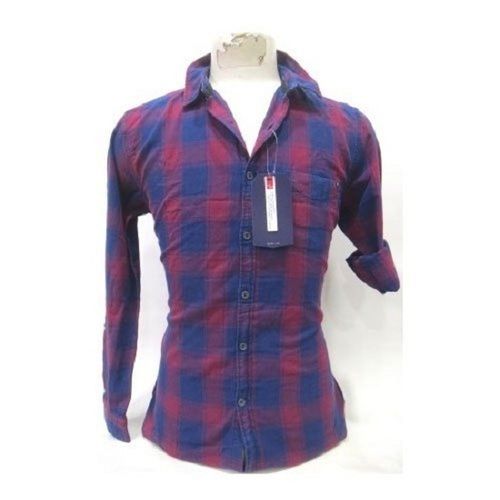 Checked Formal,Casual Wear Men'S Stylish Shirts, Full Or Long Sleeves,