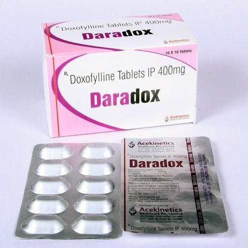 Daradox Doxofylline Tablets Ip 400mg, 10x10