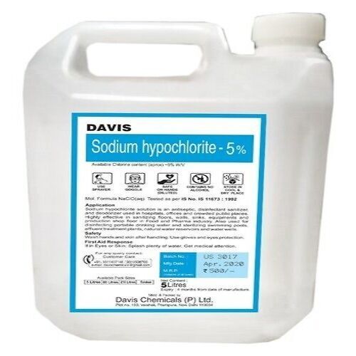 Davis Chemical Sodium Hypochlorite For Textile Industry And Infection Cut