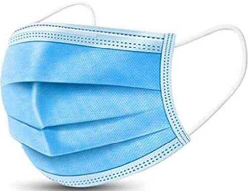 Easily Breathable And Comfortable To Use Pin 3ply Surgical Mask With Melt Blown Fabric Layer