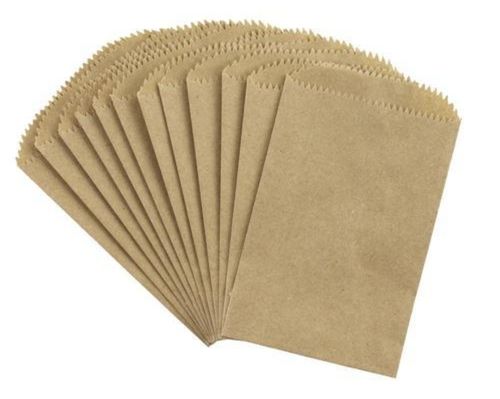 Eco Friendly Recyclable Biodegradable Lightweight Plain Brown Paper Bags Max Load: 3 Metric Ton