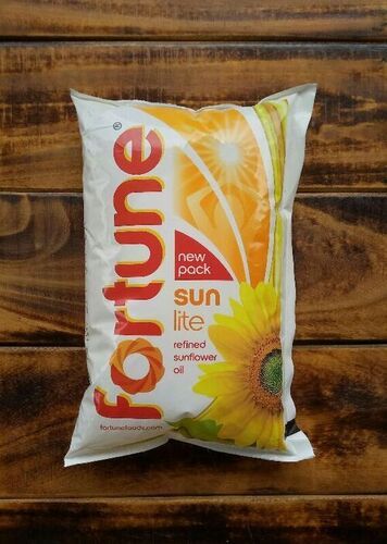 Fortune New Pack Sunlite Refined Sunflower Cooking Oil, 1 Liter Pouch Pack