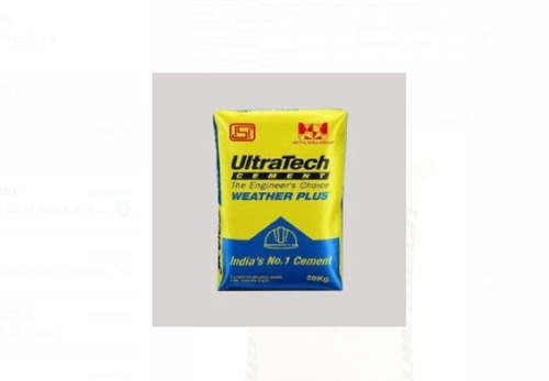 Good Moisture Resistant 50 Kg Grey Ultratech Cement, Used In ...