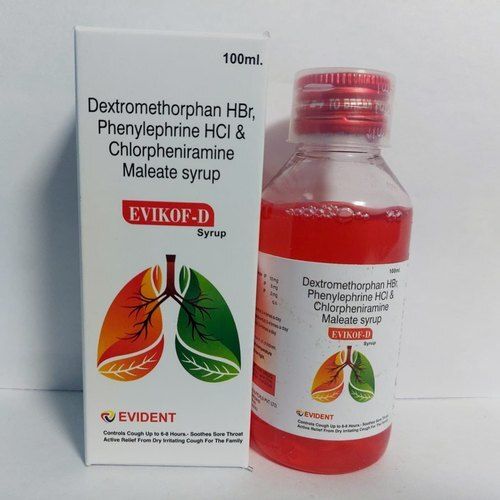 HBR, Phenylephrine Hci और क्लोरफेनिरामाइन मालेटे सिरप 100Ml ऑर्गेनिक मेडिसिन 