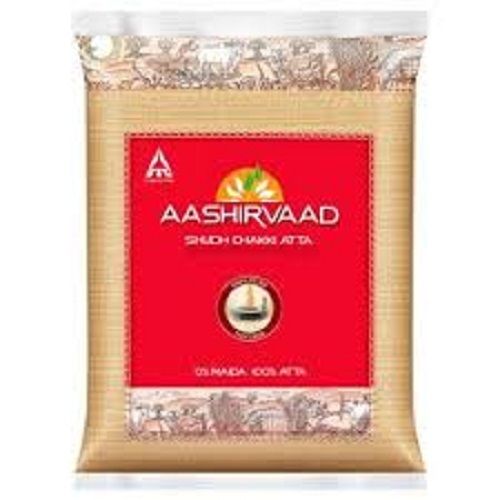 High In Protein And Low In Gluten Fresh White Aashirvaad Wheat Flour Atta With Multigrains