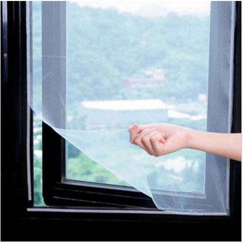 White Highly Durable Lightweight Easy Washable Strength Window Mesh Screen 