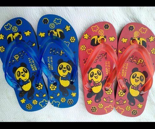 Rubber Kid Light Weight Elastic Soft Comfortable Easy To Wear Slipper For Daily Wear 