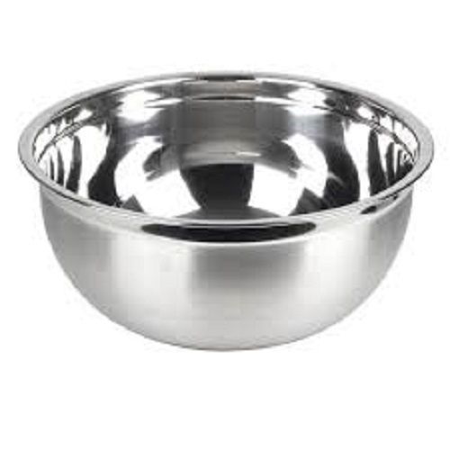 Mirror Finish Strong Sturdy And Durable Stainless Silver Steel Bowl For A House Hold