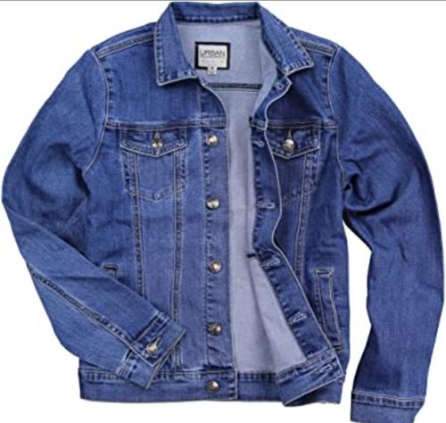 Women Full Sleeves Casual Wear Comfortable And Breathable Plain Denim Blue Jacket