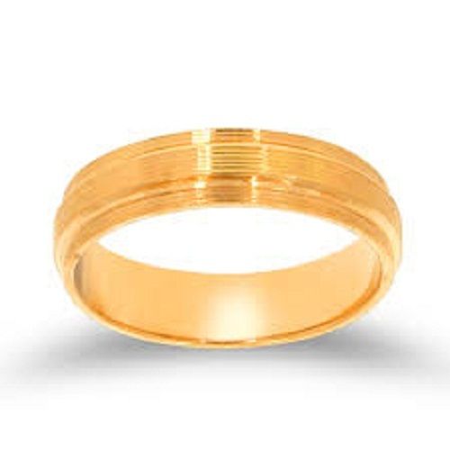 women gold plated artificial lightweight skin friendly plain design ring 553