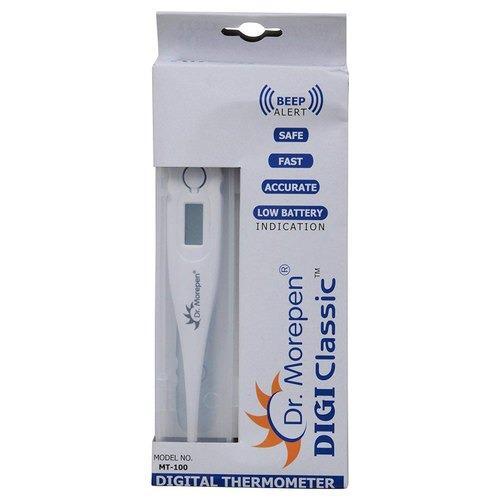 Electronic White Color Digital Thermometer With Low Battery Indication