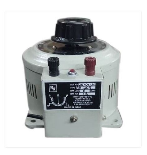 6 A Close Type Single Phase Variable Transformer Used For Controlling Electrical Voltage Current And Power Coil Material: Copper Core