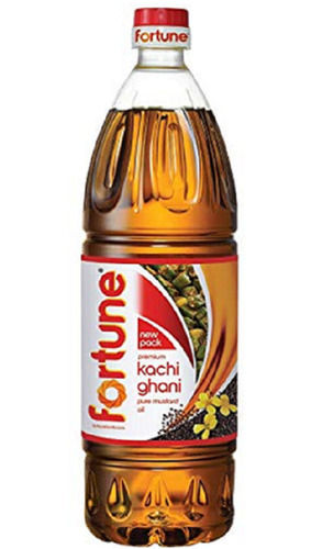 Organic 99 Percent Pure And Natural No Added Preservative Fortune Kachi Ghani Mustard Oil For Cooking