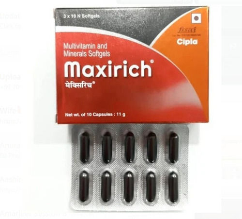 Cipla Maxirich Multivitamin And Minerals Softgel Capsules