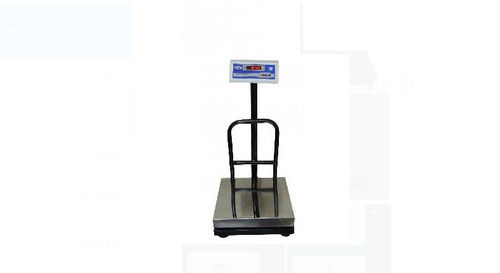 Compact Design And Long Lasting Battery Black Silver Metal And Steel Material Weighing Scales, Weight Capacity 350 Kg