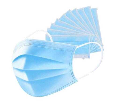 Disposable Eco Friendly And Light Weight Non Woven Blue Face Mask For Medical