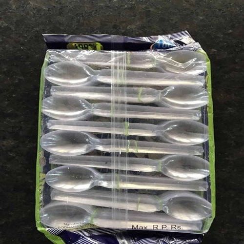 Eco Friendly And Biodegradable Transparent Light Weight Disposable Plastic Spoon