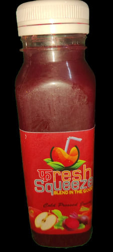 Fresh Apple, Beetroot And Carrot Mix Juice, No Added Preservatives, Sugar And Flavor