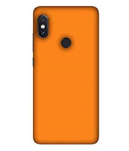 High Build Quality And Durable Material Rectangular Orange Plain Mobile Cover Case Design: Bar