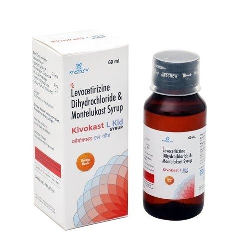 Levocetirizine Dihydrochloride And Montelukast Kivokast L Kid Syrup 60Ml General Medicines