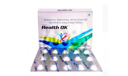 Multivitamin, Multimineral, Amino Acids With Taurine And Ginseng Extract Health Ok Tablets General Medicines