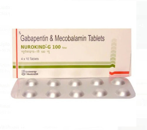 Pack Of 4 X 10 Nurokind-G 100 Gabapentin And Mecobalamin Tablets