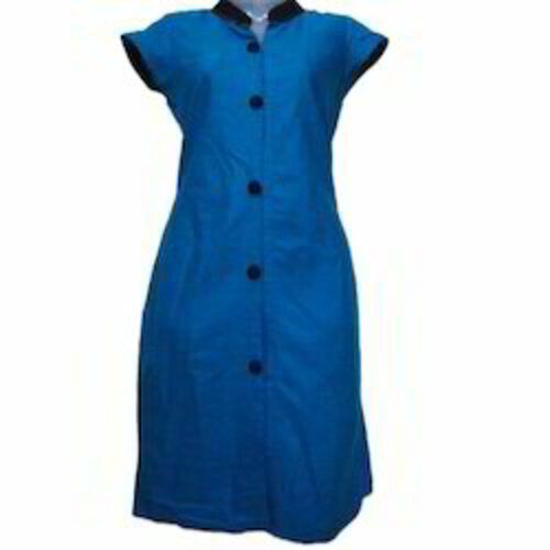 Pure Cotton Sleeveless Design Traditionally Blue Ladies Kurti Bust Size: 44 Inch (In)