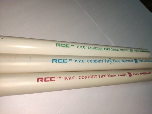 Ruggedly Construction And Weather Resistant White Pvc Conduit Pipe For Industrial Use