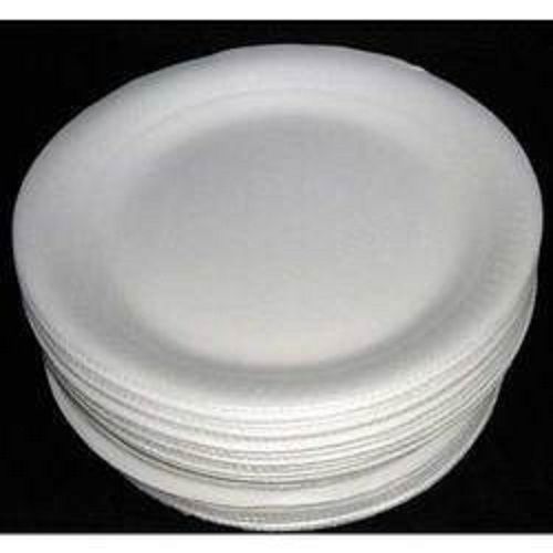 White Easy To Use Recycle And Eco Friendly Light Weight Disposable Plate For Event And Party Supplies
