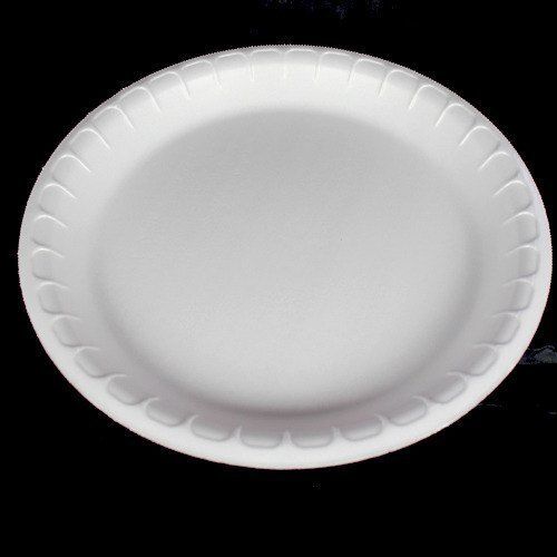 White Easy To Use Recycle And Eco Friendly Light Weight Disposable Plate For Events And Parties 