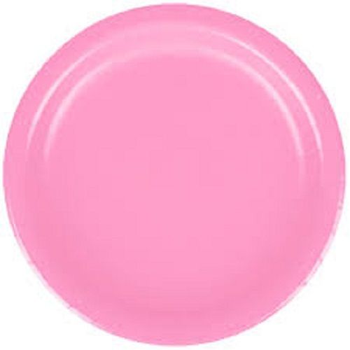 100 Percent Eco Friendly Round Pink Disposable Paper Plate For Multiple Use