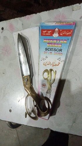 Corrosion Resistant Stainless Steel Mukhtiaruddin Tailor Scissor For Cloth Cutting And Multi Purpose Use