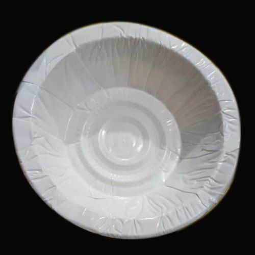 Eco Friendly Round White Disposable Paper Bowl Dona For Event And Party 