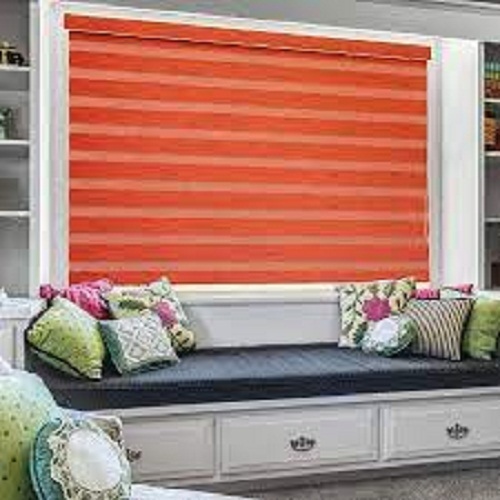 बेहतरीन UV प्रोटेक्शन और मल्टी-लेवल लाइट कंट्रोल ऑरेंज ज़ेबरा ब्लाइंड्स डिज़ाइन: मॉडर्न
