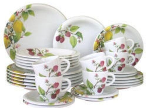 Heavy Duty Long Durable Crack Resistant Flower Printed Crockery Dining Set