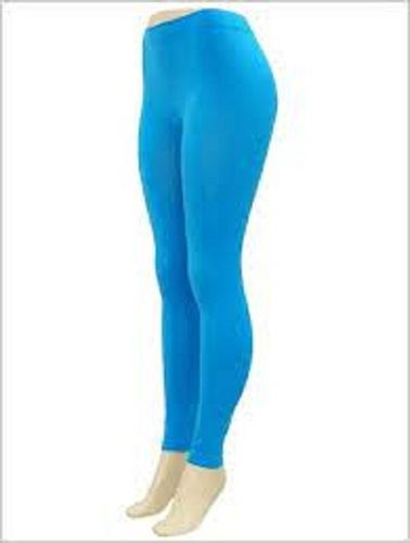 Ladies Stretchable And Comfortable Summer Wear Sky Blue Cotton Legging