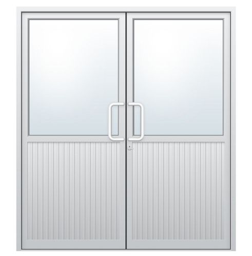 Long Lasting And Crack Resistance Power Coated Aluminum Door Application: Commercial