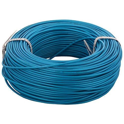 Long Lasting Good Quality And Eco Friendly Sky Blue Electrical Pvc Coating Wire Conductor Material: Copper