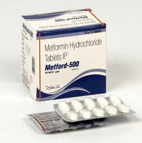  मेटफोर्मिन हाइड्रोक्लोराइड टैबलेट आईपी, 10 एक्स 10 टैबलेट पैक 