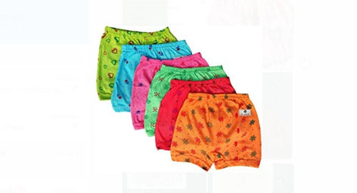 Set Of 3 Multi Color Comfortable Floral Printed Kids Bloomers For 3 To 6 Years