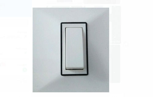 White Cost Effective, Easy Install And Safe To Use Plastic Material Modular Electrical Switch