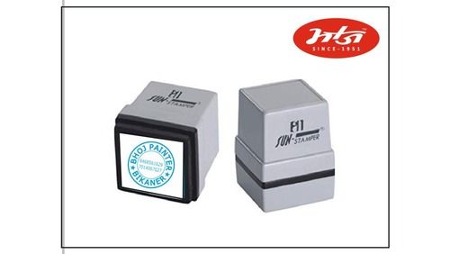 Round Durable Easy To Use Versatile Rubber Ink Stamp For Office And Personal Use