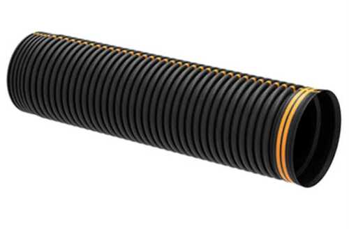 Black Heavy Duty Hdpe Double Wall Corrugated Pipe For Industrial Applications