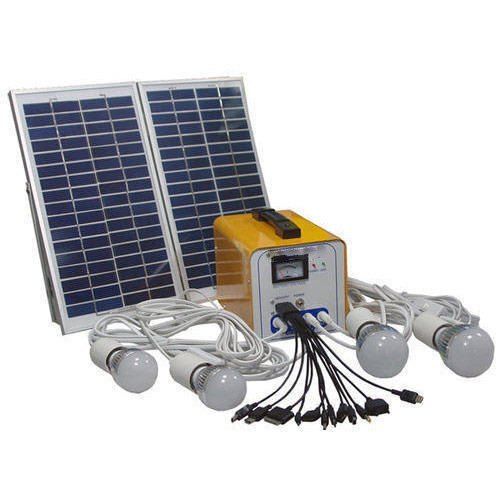 Blue Ip66, 10 To 50 Watt Led Solar Power System Home Light System