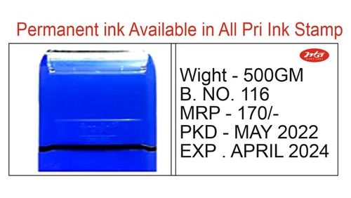 Light Weight Easy to Use Versatile Self Inking Blue Rubber Stamp for Office Use