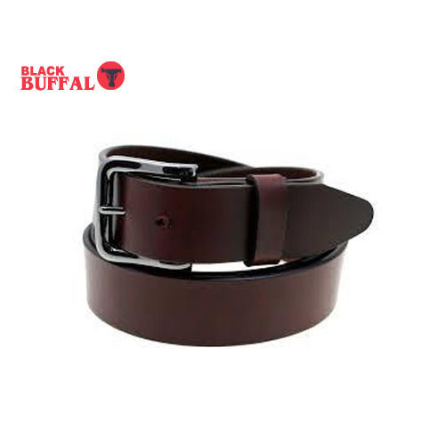 Men Stylish Look Sturdy Strap Needle Pin Point Buckle Leather Brown Belt 