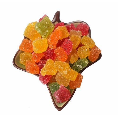 Cube Mouth Melting And Different Flavors Soft And Sugar Coated Jelly Candies