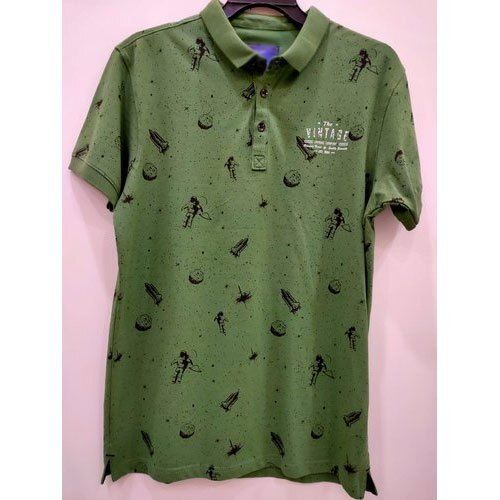 Cotton Half Sleeve Printed Polo T Shirts For Men'S Age Group: 18 Ago