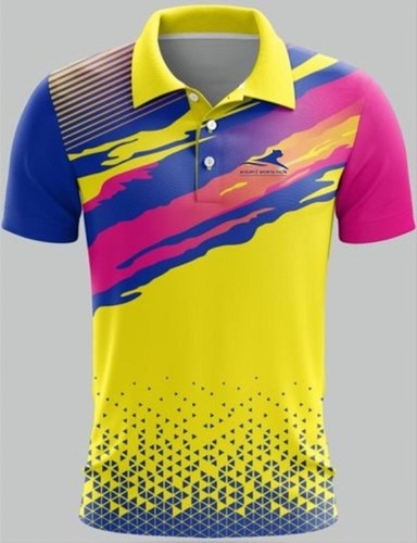 Printed Polyester Sports T-Shirt For Men