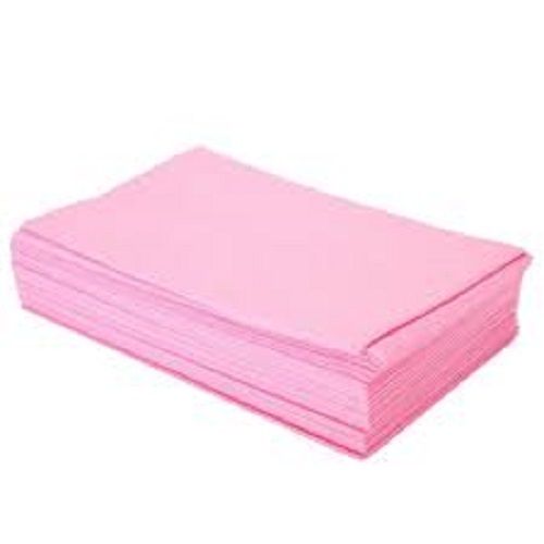 Tear Resistance Single Use Non Woven Disposable Pink Bed Sheets For Clinical Use